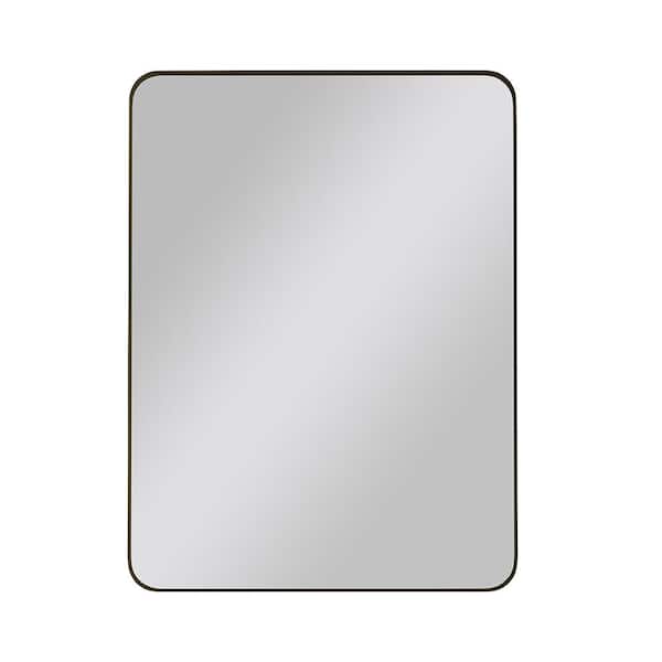 IDEAGLE 24 in. W x 36 in. H Rectangle Metal Framed Mirror Vanity Mirror Dressing Mirror
