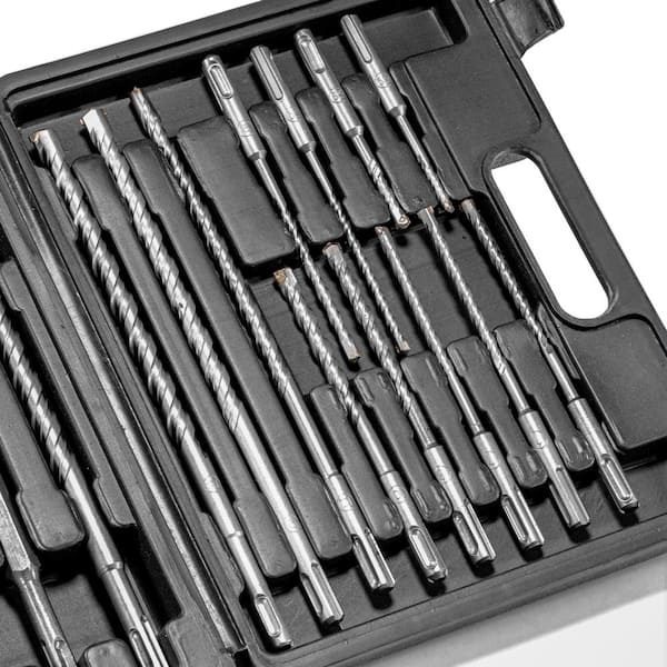 TheLAShop 17pcs SDS Plus Drill Bits & Chisels Set for Rotary Hammer –