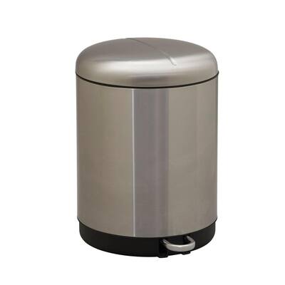 Impact 13400-1 Cold Rolled Steel Step-On Receptacle White 14 Length x 4 Width x 30 Height 21-Gallon Capacity 