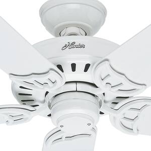Bridgeport 52 in. Indoor/Outdoor White Damp Rated Ceiling Fan