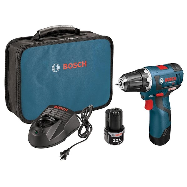 Bosch 12 Volt Lithium-Ion Cordless 3/8 in. Variable Speed EC Brushless Drill/Driver Kit with Carrying Case