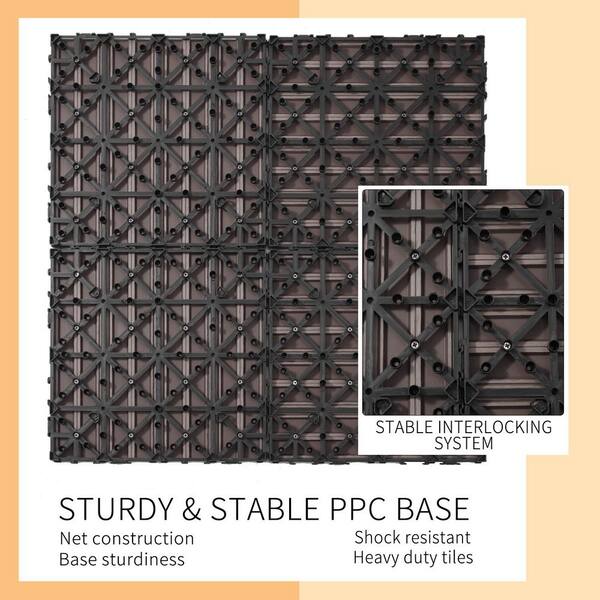 TK/A1139-11/ cadeninc 11.8 in. x 11.8 in. Square Wood Plastic Composite