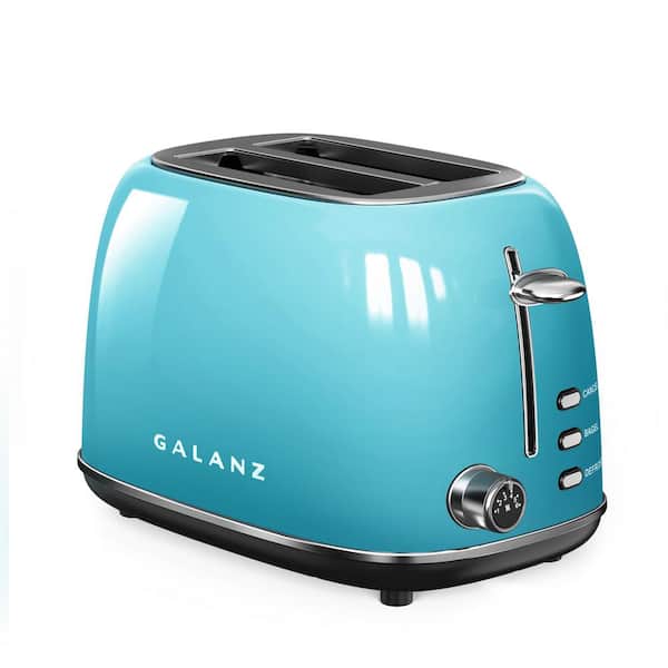 Galanz 2 Slice Retro Blue Wide Slot Toaster GLTO2BERM083 - The Home Depot