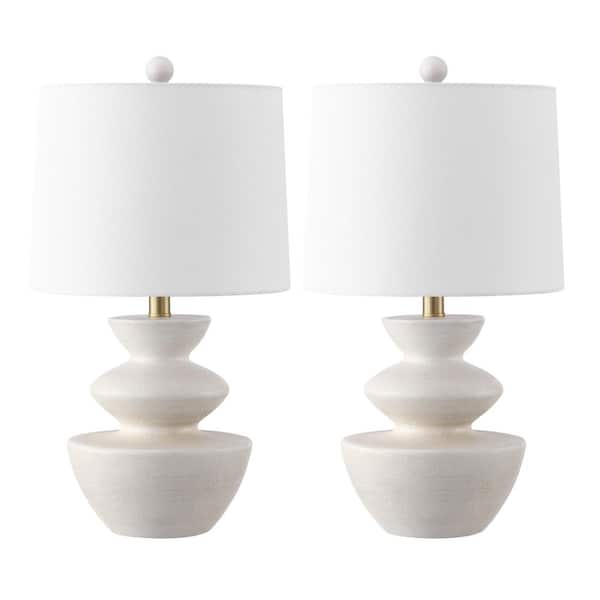Jorden 21.5 in. White Table Lamp