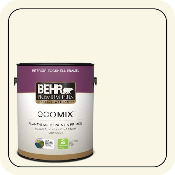 1 gal. #W-B-300 Magnolia Blossom Eggshell Enamel EcoMix Plant-Based Interior Paint & Primer