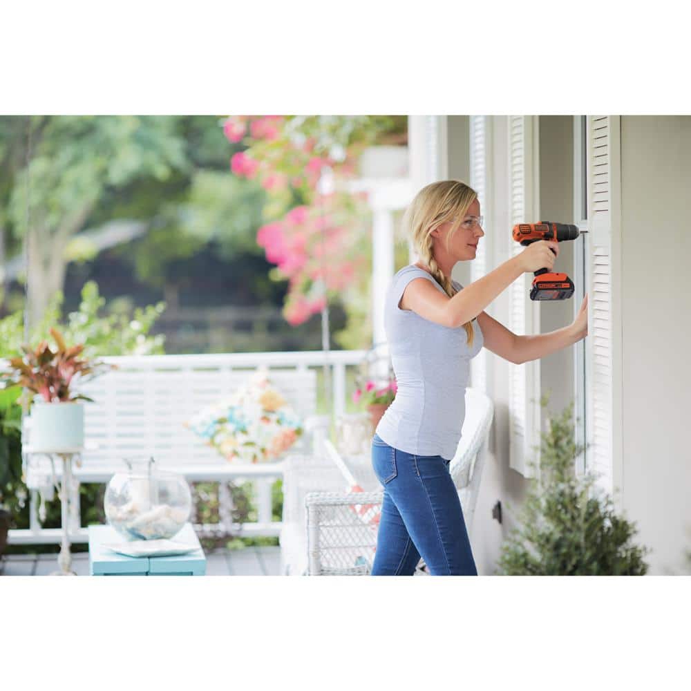 20V Orange and Black Lithium-Ion Cordless 4-Tool Combo Kit