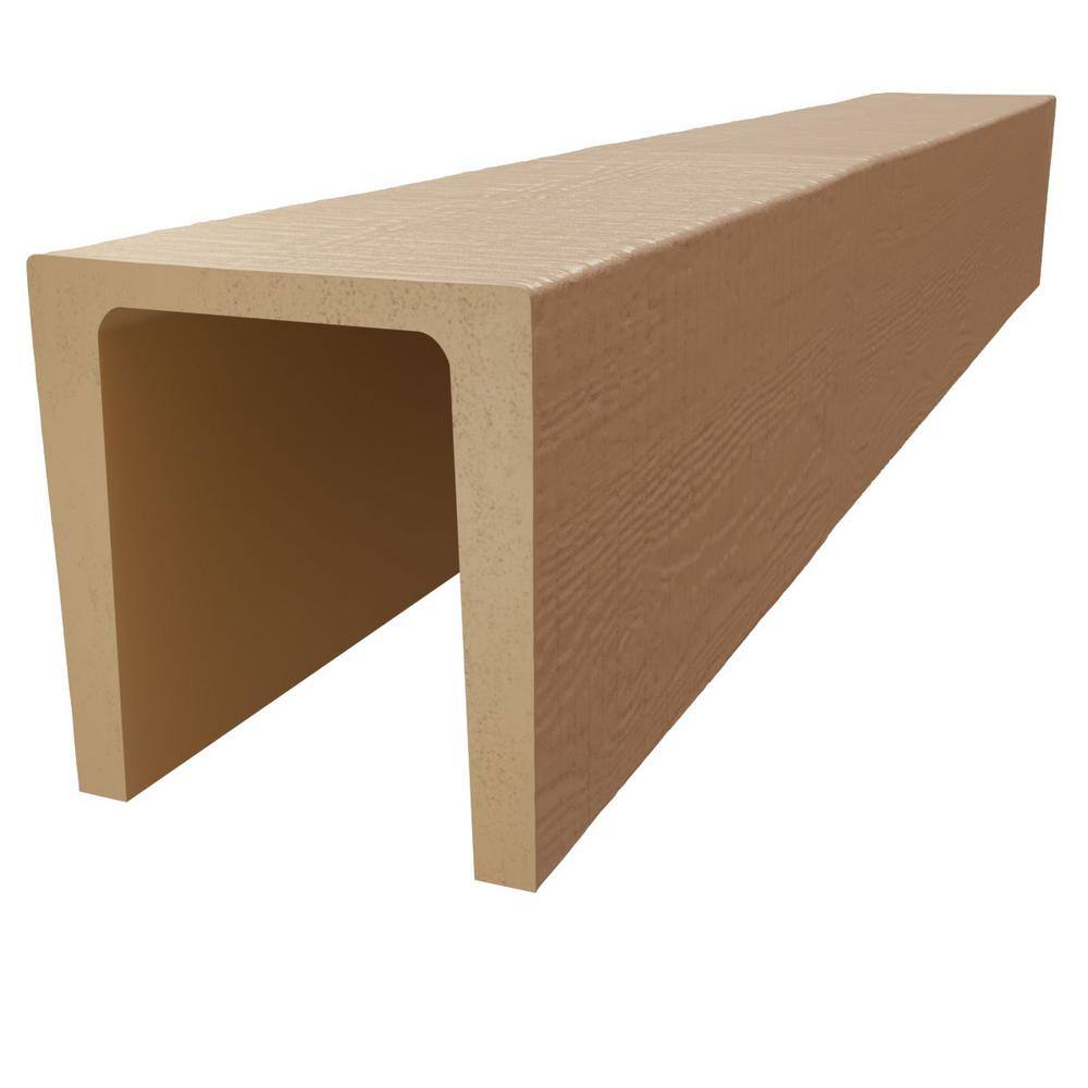 Primed Tan Faux Wood Beam 96" Long