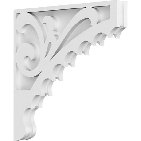 Ekena Millwork 1-7/8 in. x 16 in. x 16 in. PVC Genova Corbel