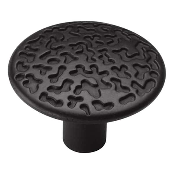 HICKORY HARDWARE 1 in. Colonial Black Cabinet Knob