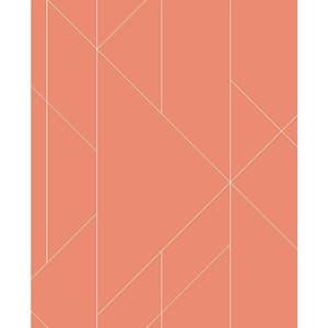 Torpa Coral Geometric Strippable Wallpaper (Covers 56.4 sq. ft.)