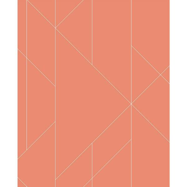 A-Street Prints Torpa Coral Geometric Strippable Wallpaper (Covers 56.4 sq. ft.)