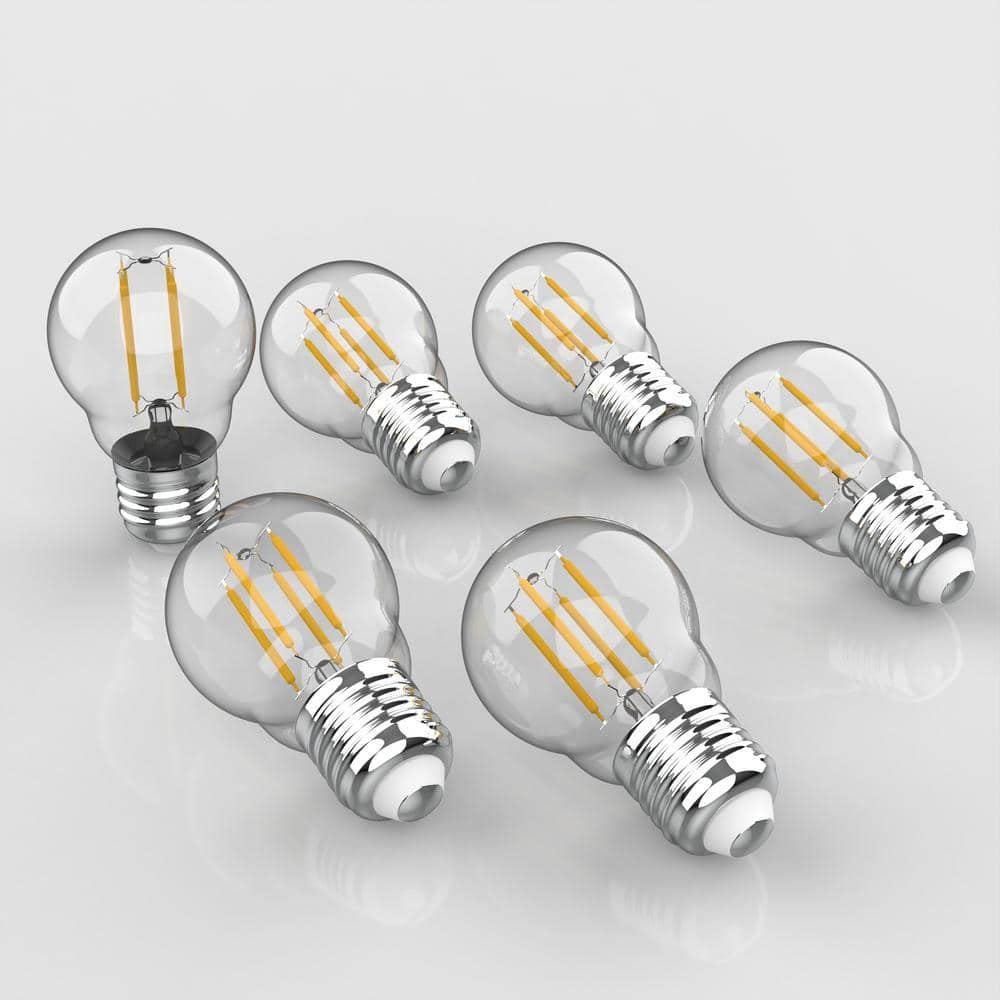 JONATHAN Y 40Watt Equivalent G45 NonDimmable LED Edison Glass Bulbs w