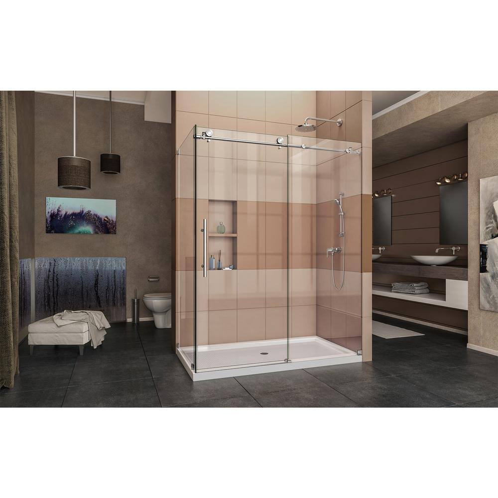 Enigma-X Frameless Clear Glass Sliding Shower Enclosure