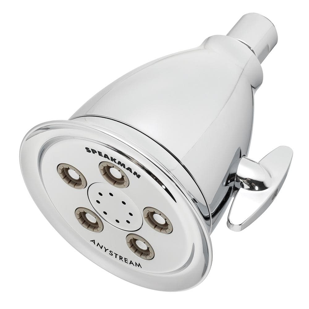 Polished Chrome Wall Mounted Multi-Function Shower Head
