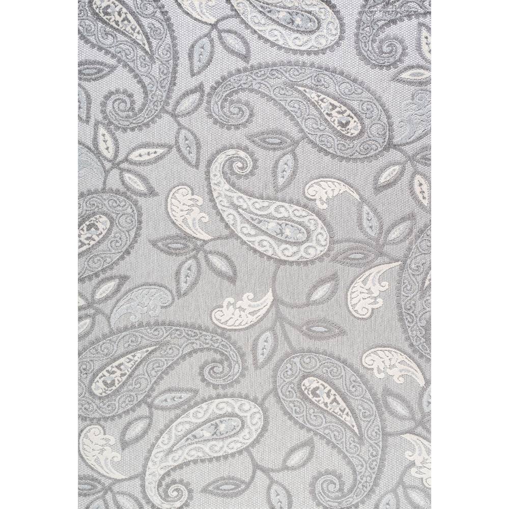 Julien Paisley High-Low Light Gray/Ivory 4 ft. x 6 ft. Indoor/Outdoor Area Rug price history on PriceWatchPro