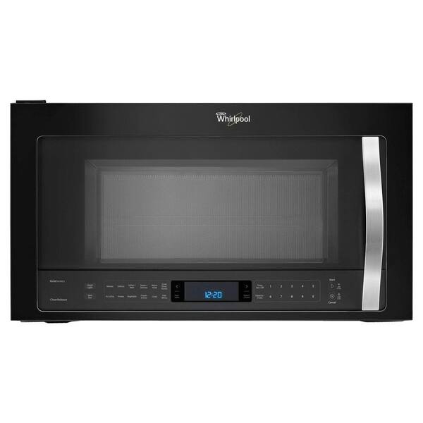 Whirlpool 2.1 cu. ft. Over the Range Microwave in Black Ice with Sensor Cooking