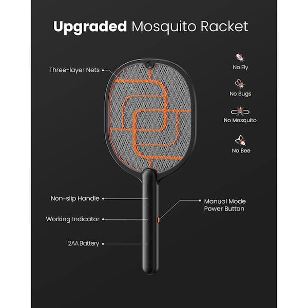 Fly スタンダードキット ITOPFOX Indoor/Outdoor Electric Fly Swatter Racket with 3