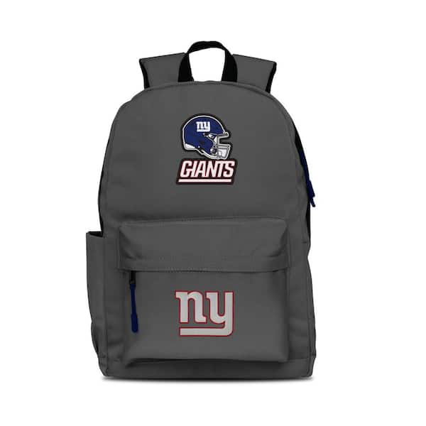Mojo 17 in. Gray New York Giants 2-Logo Campus Laptop Backpack