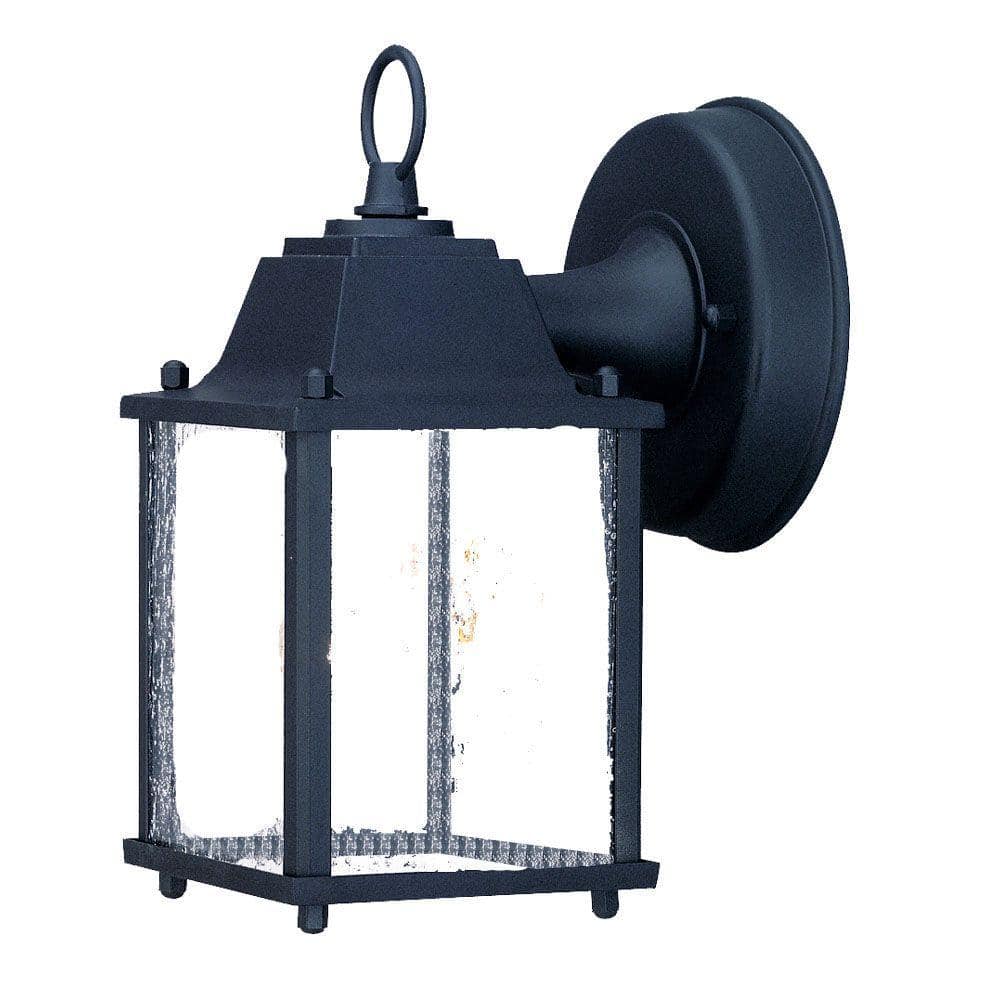 Builder's Choice Collection 1-Light Matte Black Outdoor Wall Lantern Sconce price history on PriceWatchPro