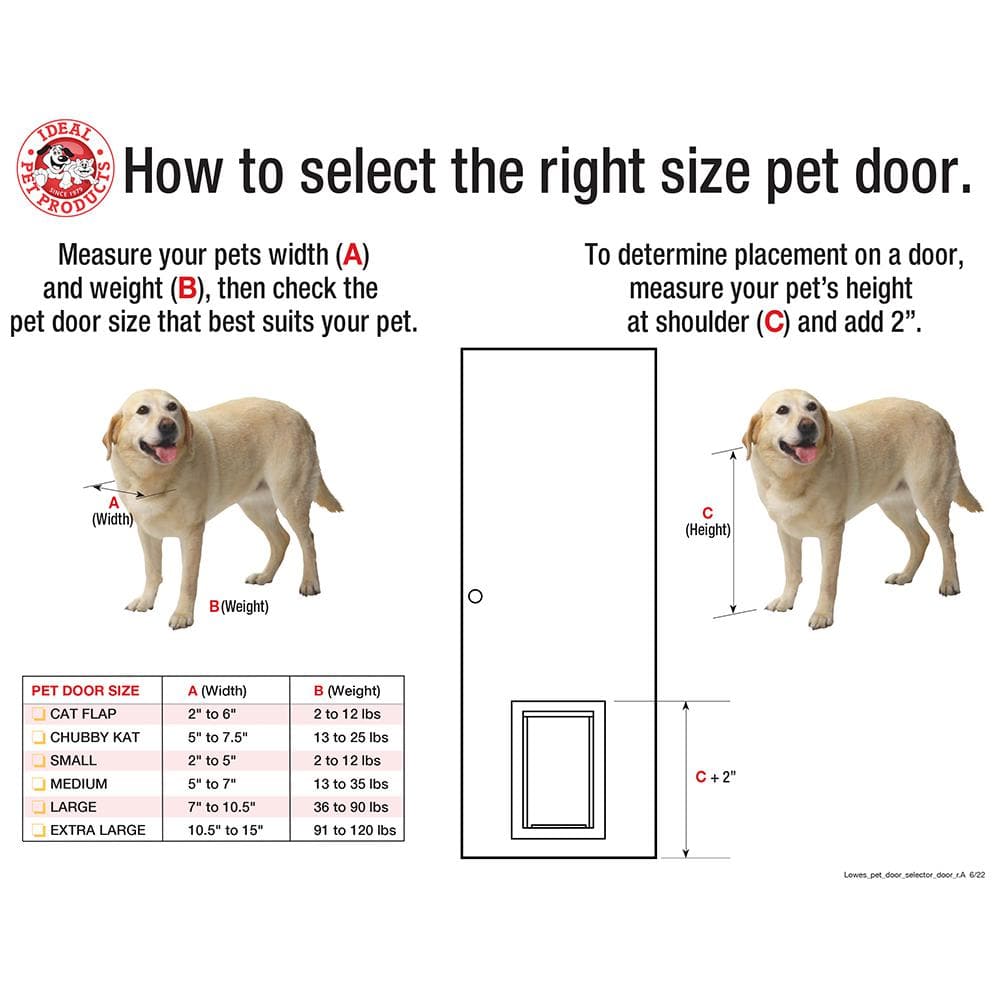 7 in. x 11.25 in. Medium Original Frame Dog and Pet Door