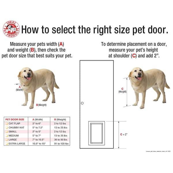 Extra large hot sale dog door