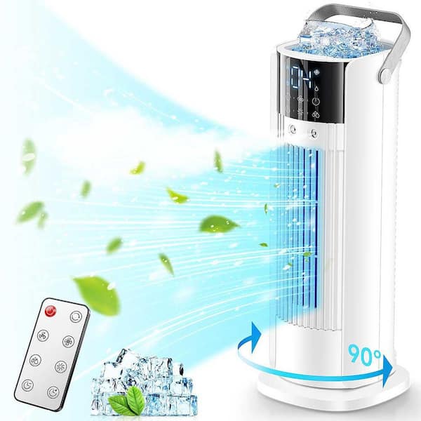Adrinfly Portable Air Conditioner Cools with 4 Wind Speeds, 90° Oscillating, 2 - 10H Timer and Remote Control