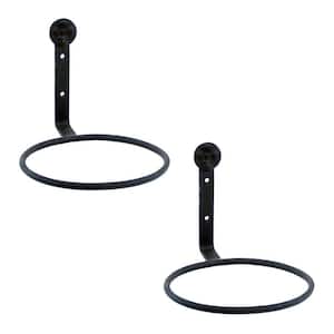 MPG 7.75 in. dia x 2.75 in. H Brown Metal Short Fence Small Pot Hanger (Set  of 3) MTL8007 - The Home Depot