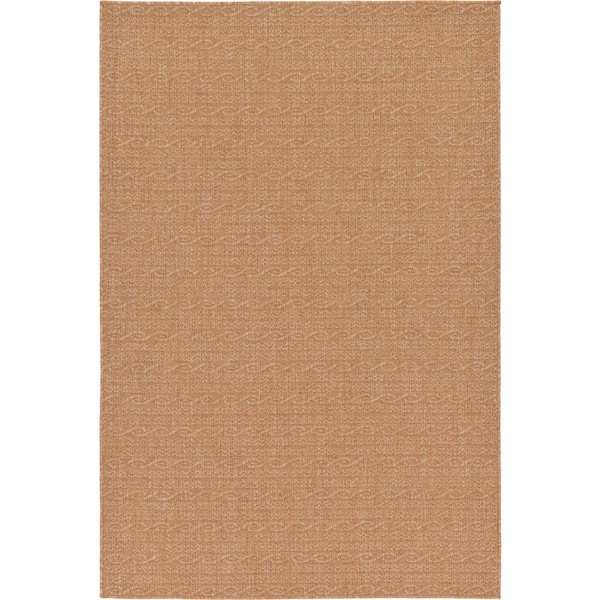 Outdoor Links Light Brown 5' 3 x 8' 0 Area Rug
