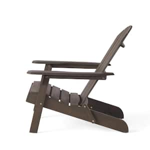 Hanlee Grey Folding Wood Adirondack Chair (2-Pack)