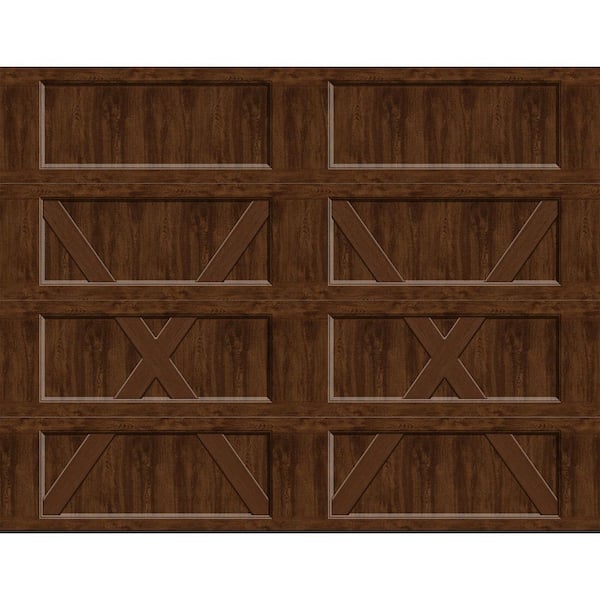 Clopay Bridgeport Steel Design A 8 ft. x 7 ft. Non-Insulated Wood
