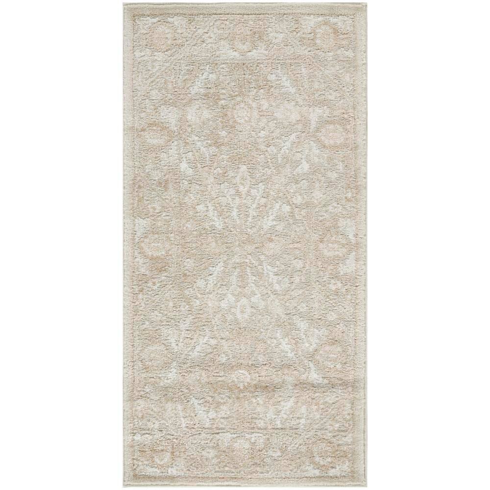 Nourison Dekor Cream Beige 2 ft. x 4 ft. Diamond Traditional Area Rug ...