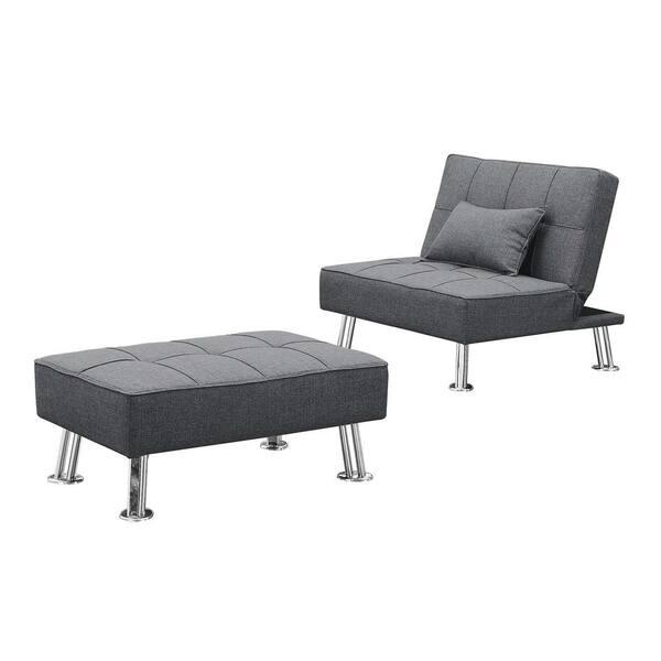 wetiny Gray Ottoman set