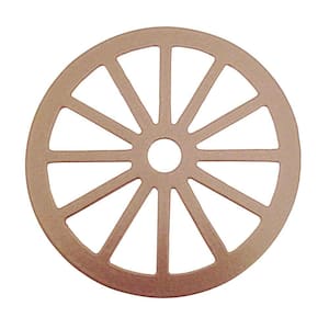 3-1/8 in. Dia Satin Nickel Wagon Wheel Decorative Roller Cover