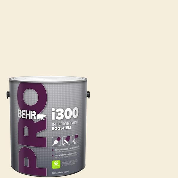 BEHR PRO 1 gal. #W-D-300 Eggshell Cream Eggshell Interior Paint