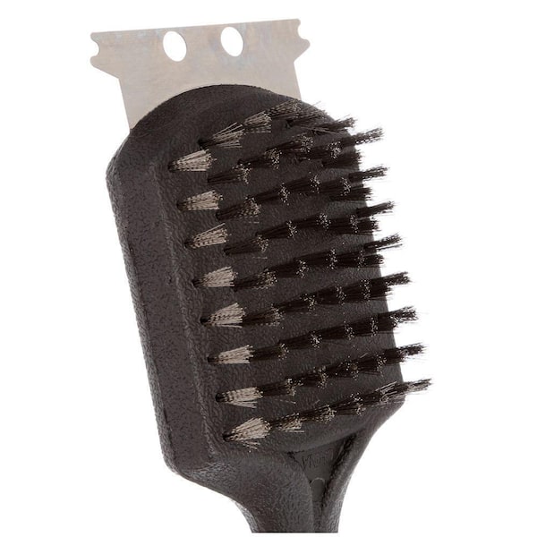 Grill Rescue Grill Brush with Scraper GR-Brush-S - The Home Depot