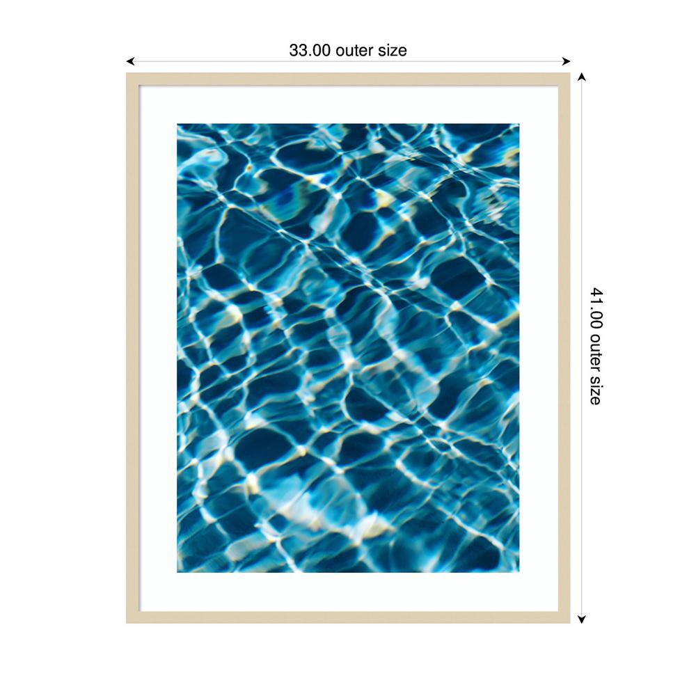 Bold Impressions II Abstract Natural Wood Framed Print