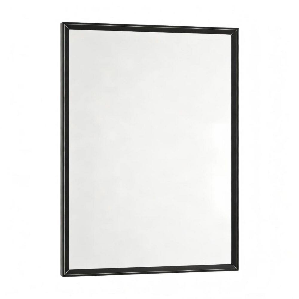 48 in. W x 36 in. H Framed Rectangular Wall-Mounted Double Beveled Frame Bathroom Vanity Mirror, Brushed Black price history on PriceWatchPro