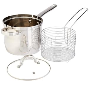 Tayama 11 in./28 cm 4 qt. Stainless Steel Shabu Hot Pot with Divider and 3- Ladles TG-28CR - The Home Depot