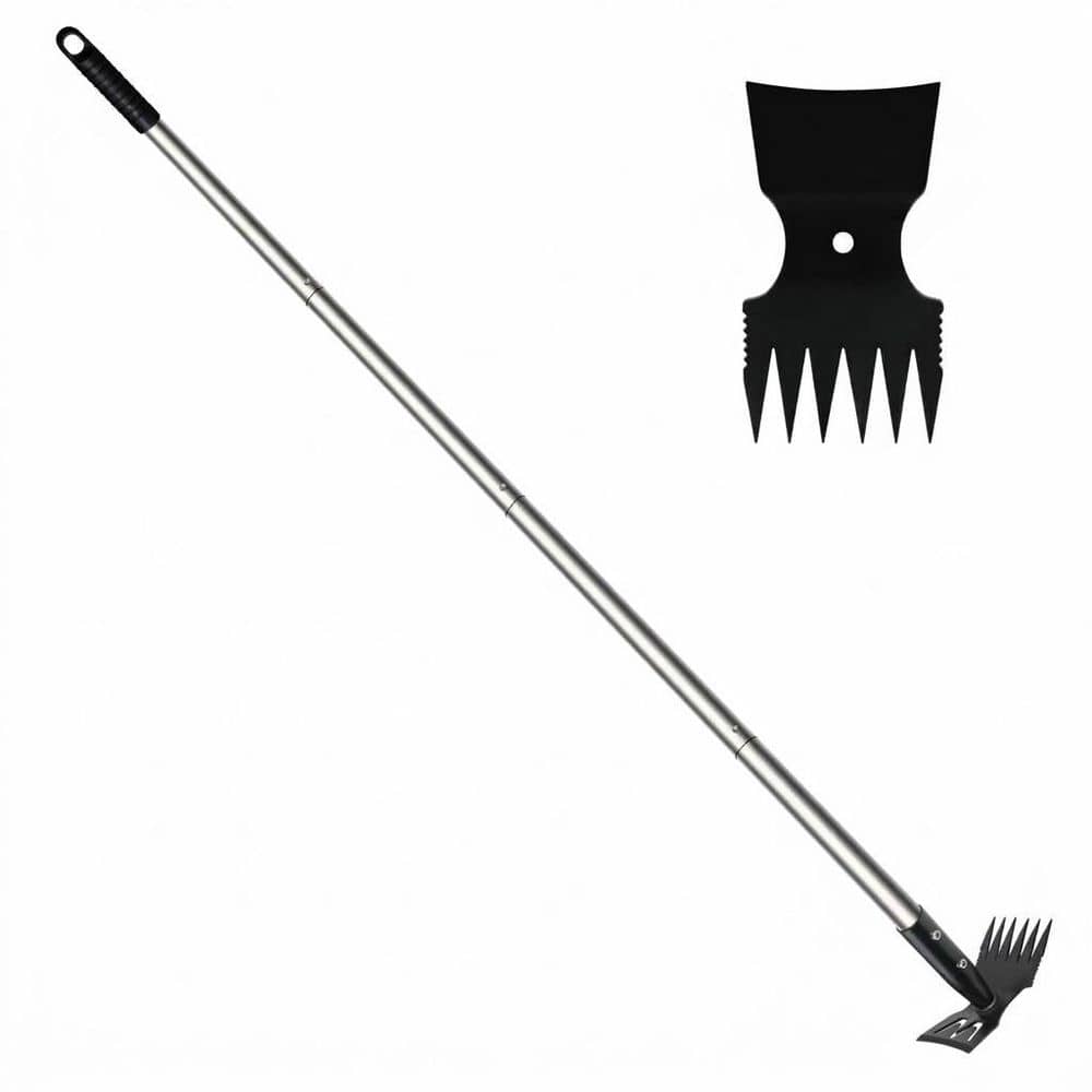 60 in. 2 in 1 Garden Hoe and Weed Rake Long Handle Weeder Tool for Uprooting, Loosening, Weeding Tasks price history on PriceWatchPro