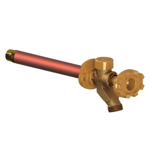 Woodford 1/2 in. x 1/2 in. Brass Sweat x MPT x 10 in. L Freeze-Resistant Anti-Rupture Sillcock Valve