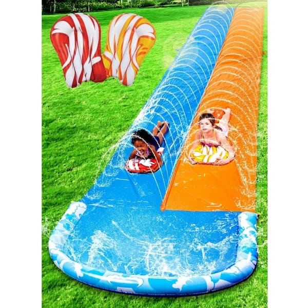 22. 5 ft. Triple Water Slide with 3 Boogie Boards