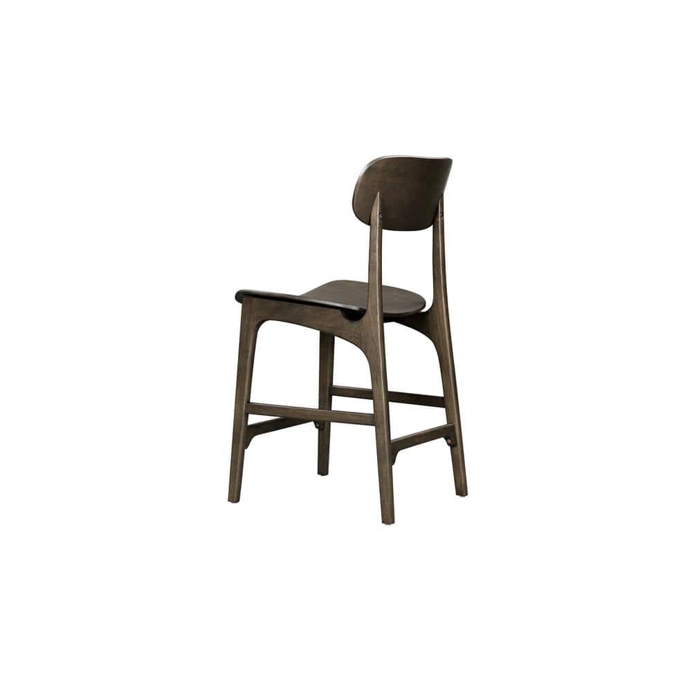 Solvang Carbonite Finish Wood Counter Height Barstool