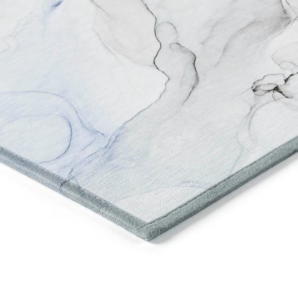 Chantille ACN515 Blue 1 ft. 8 in. x 2 ft. 6 in. Machine Washable Indoor/Outdoor Geometric Area Rug