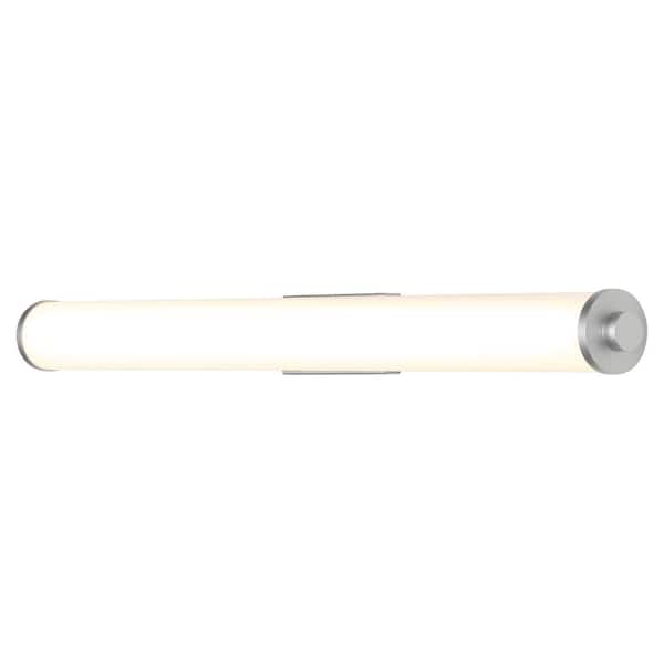 VONN Lighting Procyon 25 in. Silver ETL Certified Integrated LED Vanity and Bathroom Lighting Fixture AC LED ADA Compliant Damp Rated