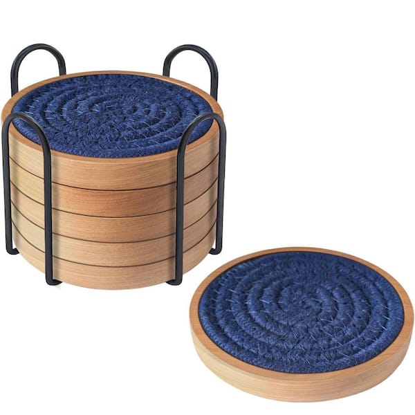 Anqtovp 6 Pack Rustic Series 4.3 in. Extra Absorbent Non-Slip