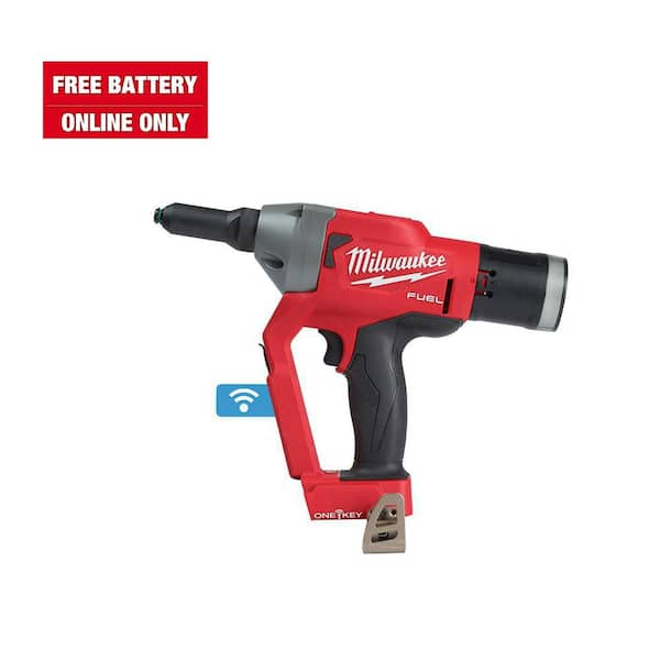 Milwaukee M18 FUEL ONE-KEY 18-Volt Lithium-Ion Cordless Rivet Tool (Tool-Only)