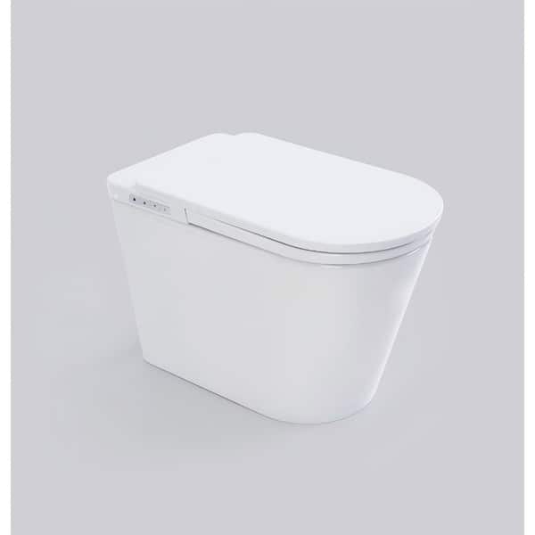 PRO Elongated Smart Bidet Toilet 1.34 GPF in White with Heated Seat, Auto Open/Flush, Warm Air Dry and Multi-Wash Modes
