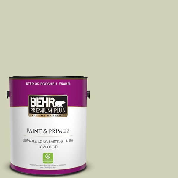 BEHR PREMIUM PLUS 1 gal. #S360-2 Breathe Eggshell Enamel Low Odor Interior Paint & Primer