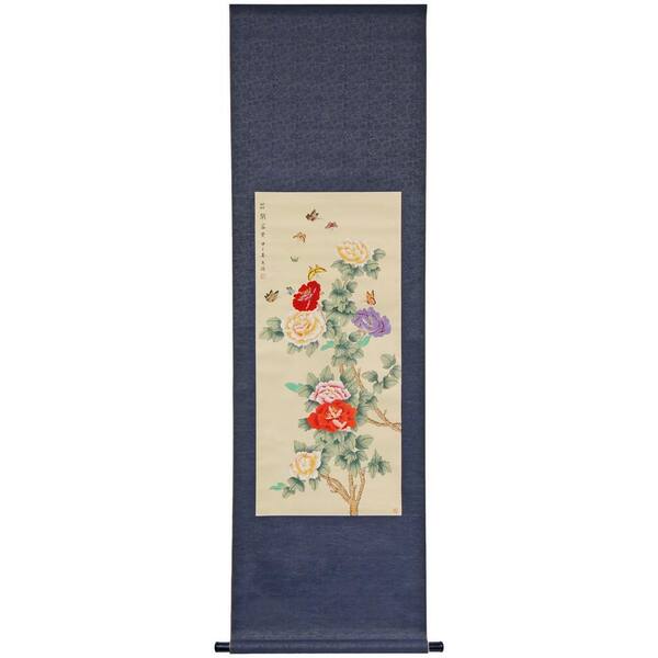 Oriental Furniture 64 in. x 23 in. "Butterflies are Free Scroll" Wall Art