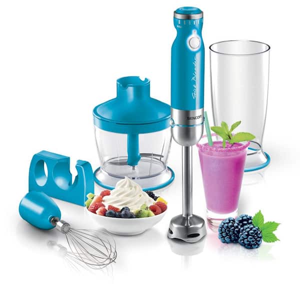 Sencor 10-Speed Turquois Immersion Blender with Whisk and Chopper Attachments